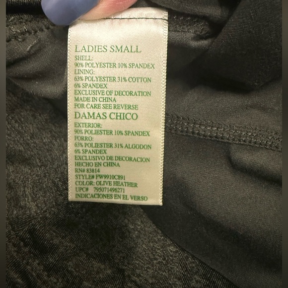 Tangerine Skort Short Olive Drawstring Zipper Pockets Sz Small pickleball,Tennis - Picture 9 of 11